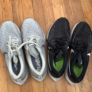 Nike Zoom 8 9.5 black white running shoes